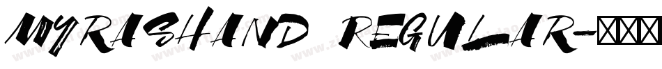 MyrasHand Regular字体转换